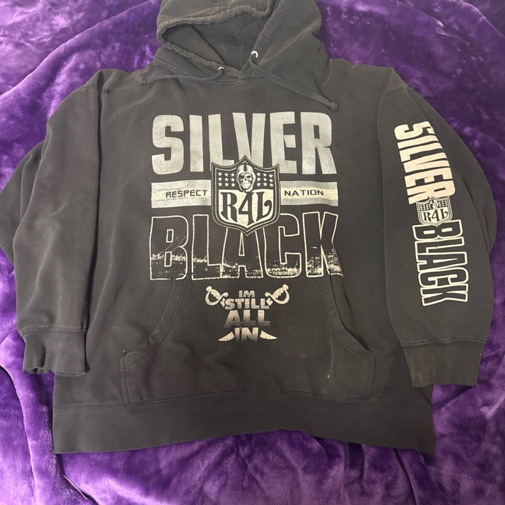 Las Vegas Raiders Shaka Wear Mens Hoode 4XL R4L Team SuperMax Heavy Weight